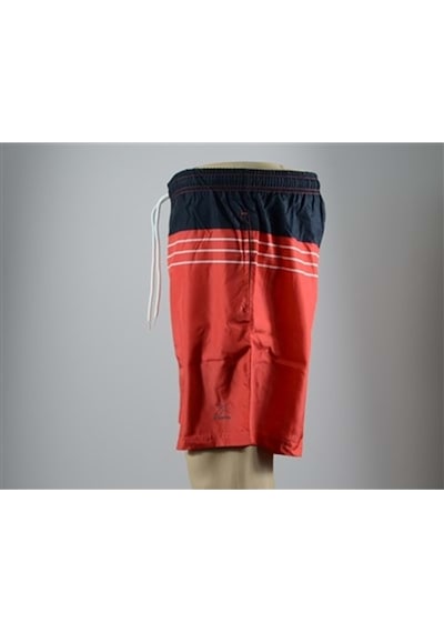 Kinetix Sn344 Caro Swım Short Erkek Deniz Şortu - Lacivert-Kırmız