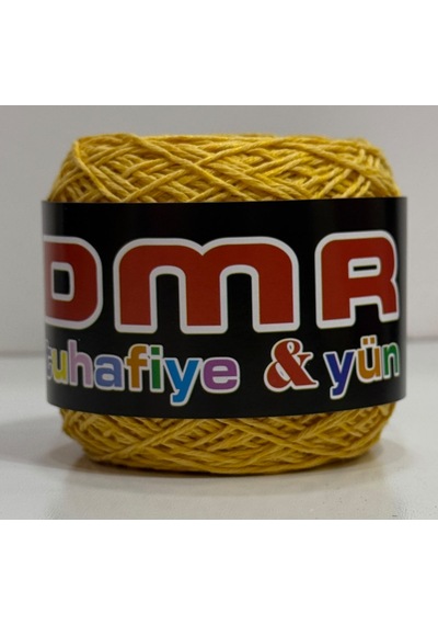 Dmr Natural Cotton - Koton Ip Pamuklu Elörgü Ipi 100gr - Sarı