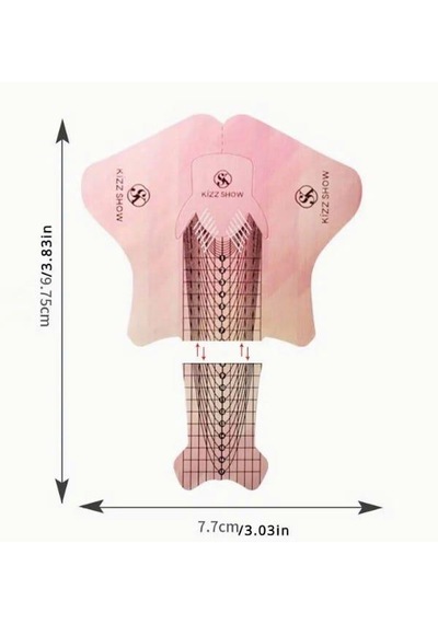 Ekstra Uzun Alt Form Şablonlar 10 Adet 9.75 Cm