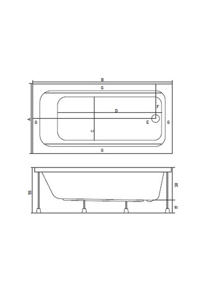 Shower 70X180 Düz Küvet Artmına