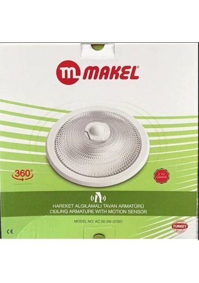 Makel Sensörlü Tavan Armatürü Beyaz