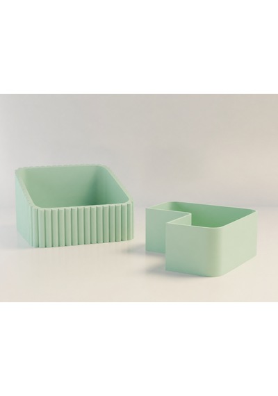 3d Baskı Fıstık Kasesi - Çift Hazneli Kabuk Ayırıcı Sunum Kasesi - Mint Mint Diğer