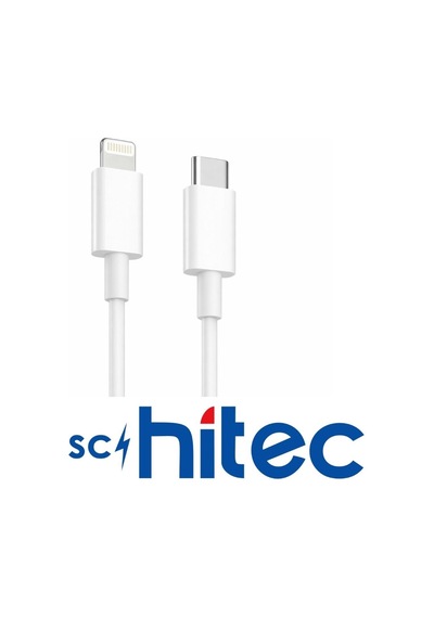 Schitec 60w Type-c To Lightning Data Ve Hızlı Şarj Kablosu Telefon, Apple Uyumlu iPad  Beyaz Sk003