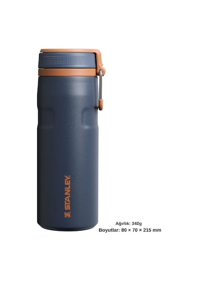 Stanley The Iceflow Twist Flip 0.47 L Çelik Termos Lacivert
