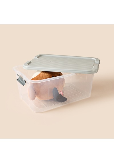 Living Agata Organizer Kutu - Şeffaf - 27,5 Lt Çok Renkli