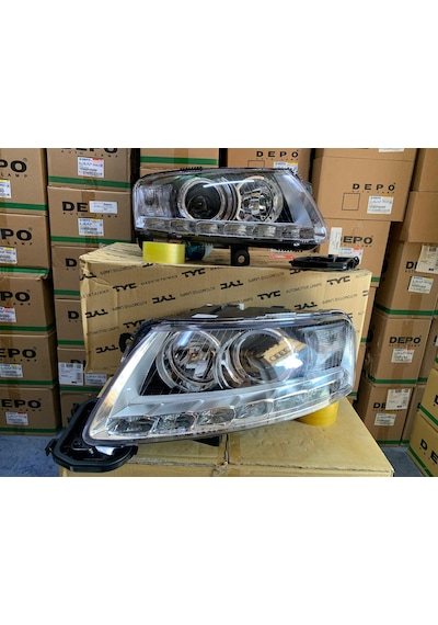 Audı A6 C6 Makyajlı 2009-2011 Arası Tyc Ledli D3s Xenon Sağ Ve Sol Far Takım 4f0941029cp / 4f0941030cp