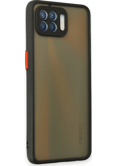 Muratech Newface Oppo Reno 4 Lite Kılıf Montreal Silikon Kapak - Siyah