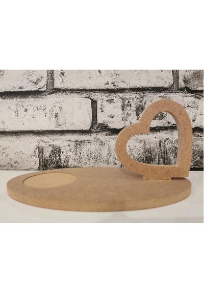 Kahve Sunumluk Oval Mdf 04