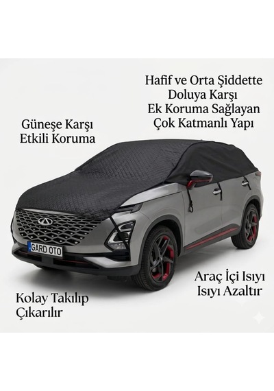 Gard Oto Universal Suv Araç Brandası Su Geçirmez Siyah