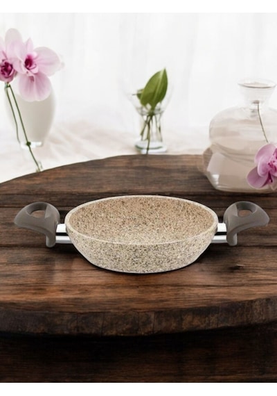 Falez Creamy Granit Tava Sahan 20 Cm siyah