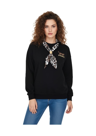 Baglan Kadın Spor Sıfıryaka Sweatshirt Fular Lı Bgl-st05062 Siyah