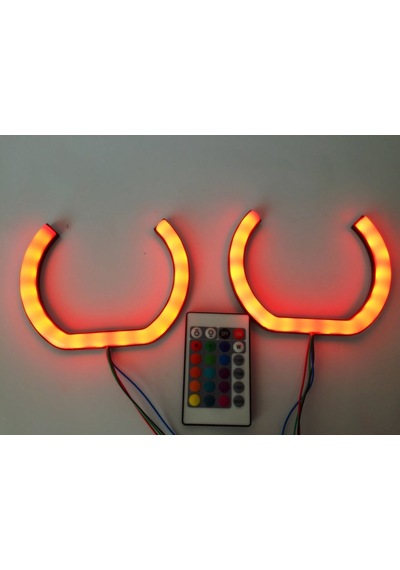 U Tipi Kumandalı Rgb Angel Eye 120mm 2 Adet