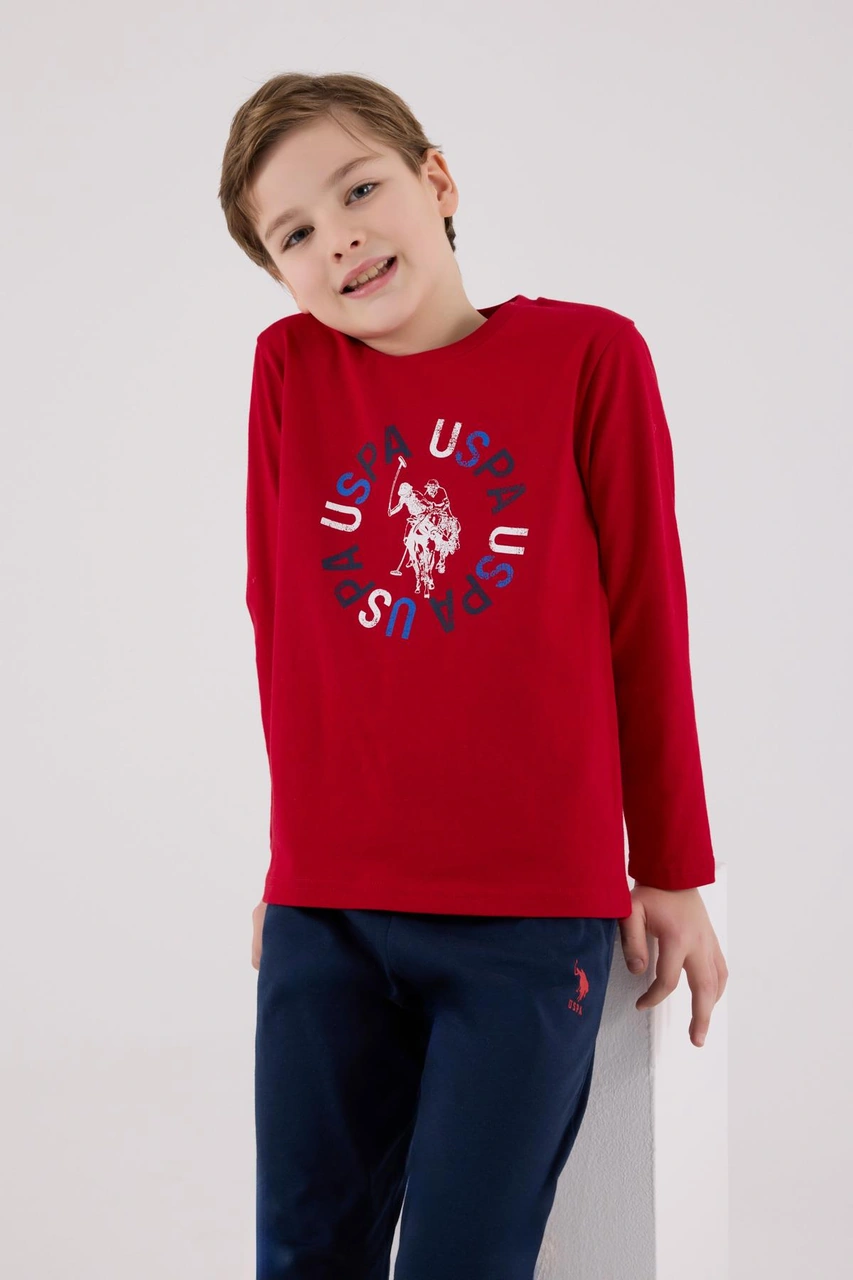 U.s. Polo Assn. Garson Erkek Uspa Logo Süprem 4 Mevsim Kumaş Uzun Kollu Lastikli Pijama Takım Kırmızı U.s. Polo Assn. Garson Erkek Uspa Logo Süprem 4 Mevsim Kumaş Uzun Kollu Lastikli Pijama Takım Kırmızı