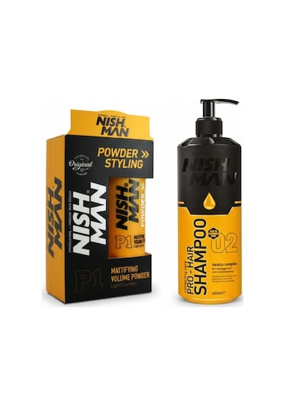 Saç Şekillendirici Toz Wax P1 / 20 Gr X 3 Adet/ + 400 Ml Tuzsuz Şampuan Hediye