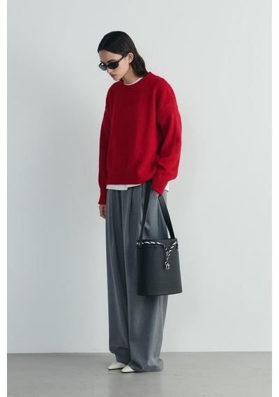 Suud Collection Kırmızı Bella Oversize Kazak