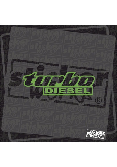 Turbo Diesel Sticker Yeşil