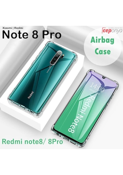 Xiaomi Redmi Note 8 Pro Airbagli Anti Shock Seffaf Zirh Kilif 391346243