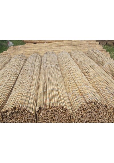 Erastam Bambu Çit Kamış Çit Doğal Bambu Çit Rulo+(1x6 M)eni 1 Metre- Uzunluk 6 Metre Bahçe Çiti