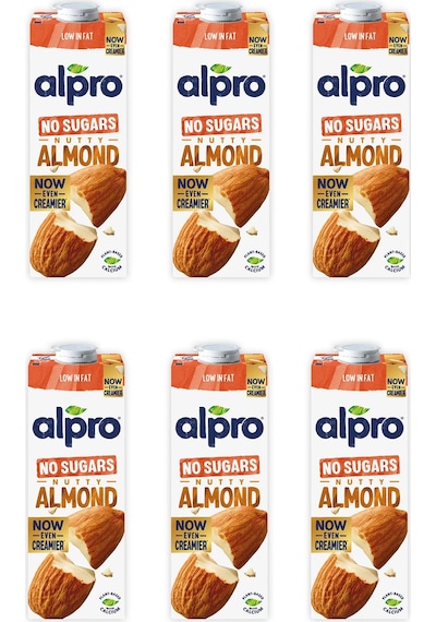 Alpro Şekersiz Badem İçeceği 1 Lt X 6 Adet
