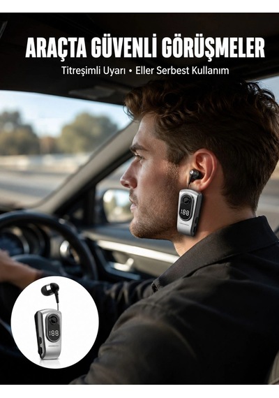 Mey İthalat Kablosuz Bluetooth 5.2 Kulaklık Titreşimli Uyarı Ve Uzun Pil Ömrü Yeni Nesil Diğer