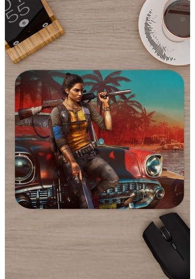 Far Cry Kaymaz Dikişli Kauçuk Oyuncu Mousepad V2 - 22x18 Gaming Mouse Pad Fare Altlığı