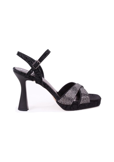 Dagoster Dza07-337650 Siyah 10.5 Cm Kalın Topuklu Platform Kadın Ayakkabı