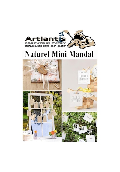 Naturel Mini Mandal Ahşap 200 Adet Renksiz Minik Mandal Dekoratif Süsleme Fotoğraf Asma Mandalı Dekarasyon