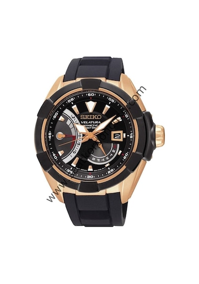 Seiko Velatura Srh024p1 Siyah Silikon Kordon Siyah
