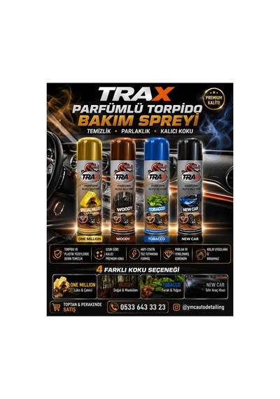 Parfümlü Torpido Bakım Ve Parlatıcı Sprey Tobaco