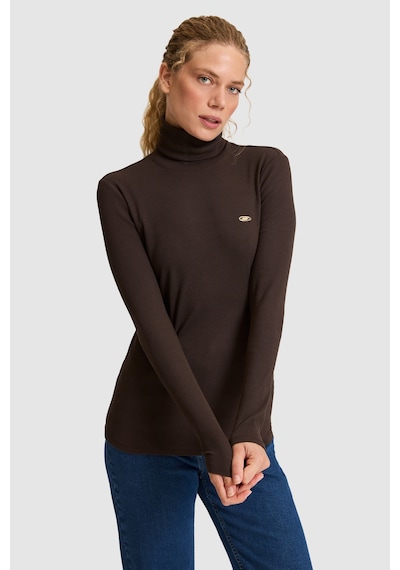 U.s. Polo Assn. Kadın Koyu Kahverengi Tişört 50333795-vr084