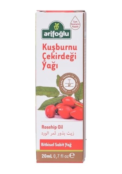 Arifoğlu Kuşburnu Çekirdeği Yağı 20ml - Soğuk Sıkım, Doğal Cilt Bakımı, Zengin Vitamin C Arifoğlu Rosehip Seed Oil 20ml - Cold Pressed, Natural Skincare, Rich İn Vitamin C