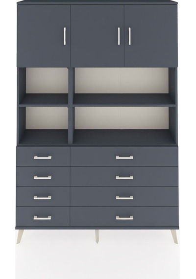 Arges Dolap 8 Raflı 8 Çekmeceli 3 Kapaklı 132x30x195 Antrasit-antrasit/antrasit Antrasıt/antrasıt Arges Dolap 8 Raflı 8 Çekmeceli 3 Kapaklı 132x30x195 Antrasit-antrasit/antrasit Antrasıt/antrasıt