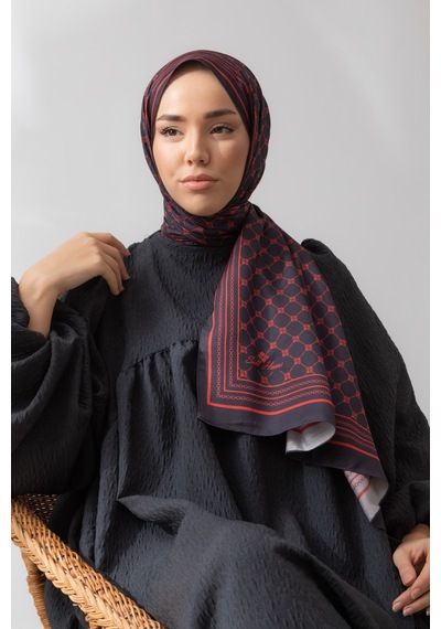 Silk Home %100 Twill İpek Şal 6514-02 Kırmızı