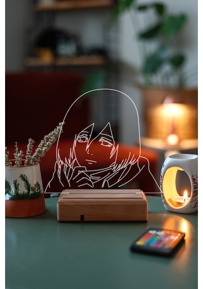 Mikasa Ackerman Aot 16 Renk Gece Lambası