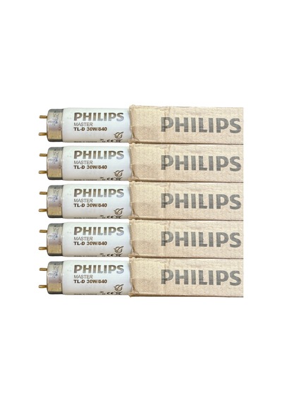 5 Adet Philips 30w 840 Günışığı 4000k G13 Duylu T8 Floresan