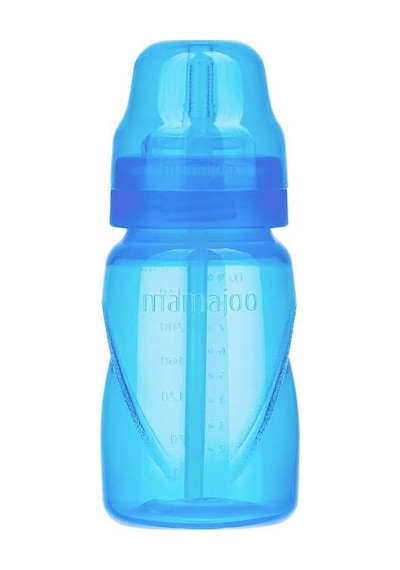 Mamajoo Antikolik Akıtmaz Pipetli Bardak 270 ml Mavi, 12 Ay+
