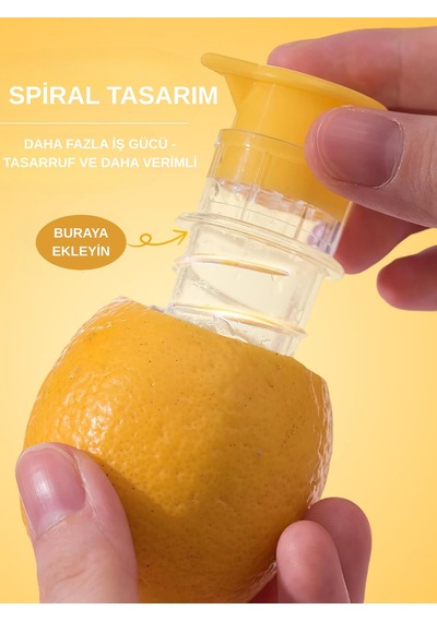 2'li Limon Sıkacağı Bpa İçermeyen Kapaklı Meyve Sıkacağı Kokteyller Ve İçecekler İçin Limon Sıkma Pl Diğer