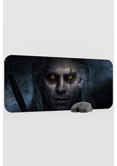 The Witcher V5 70x30 Xl Gaming Kauçuk Kaymaz Taban Mouse Pad Fare Altlığı