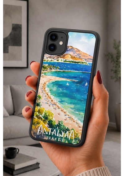 İphone 11 Uyumlu Antalya Desenli Kamera Korumalı Darbelere Dayanıklı Kılıf 680-antalya-iphone11