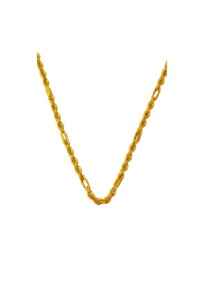 Bilezikci Modern Burma Ataçlı Zincir Altın Kolye 55 Cm.