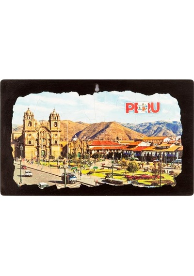 Peru Temalı Ahşap Fresco Tablo