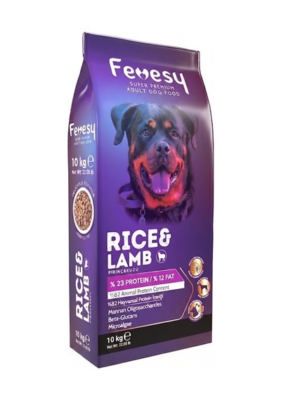 Fevesy Kuzu Etli Ve Pirinçli 10 Kg Yetişkin Köpek Maması