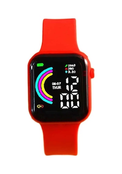 Kırmızı Su Geçirmez Watch Saat Akıllı Saat Değildir Kırmızı - 599272955