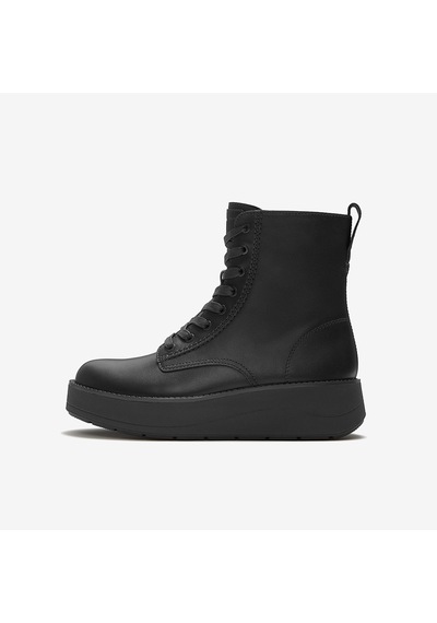 001 Black Bot Kadın Aax-001 Fitflop Gen-ff Roam Leather Lace Up Boots