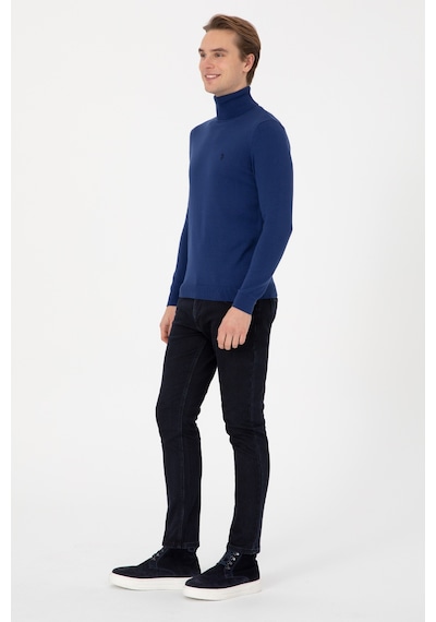 U.s. Polo Assn. Erkek İndigo Kazak /triko 50313640-vr028 Indıgo