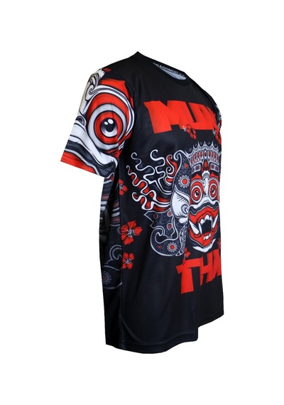 Dragondo Tx8599 Muaythai Tişört Dijital Baskı Muay Thai Tişörtü Kırmızı
