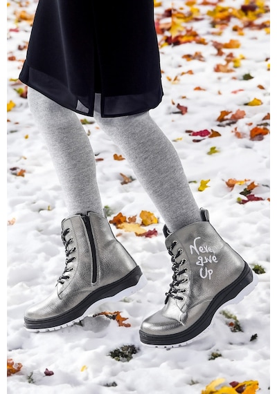 Kiko Kids Termo Taban Kız Çocuk Bot 610 Çatlak Platin