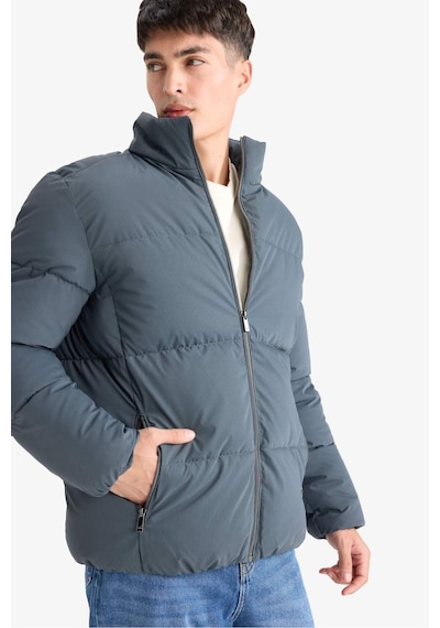 Defacto Regular Fit Dik Yaka Fermuarlı Su Geçirmez Mont F0307ax25wngn1085 Yeşil