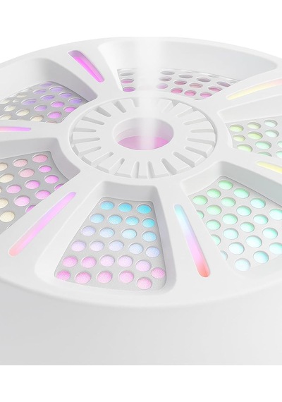 Busstier Led Işıklı Mini Aroma Difüzör Beyaz Usb Hava Nemlendirici Sessiz Çalışan Taşınabilir Nem Makinesi Mas