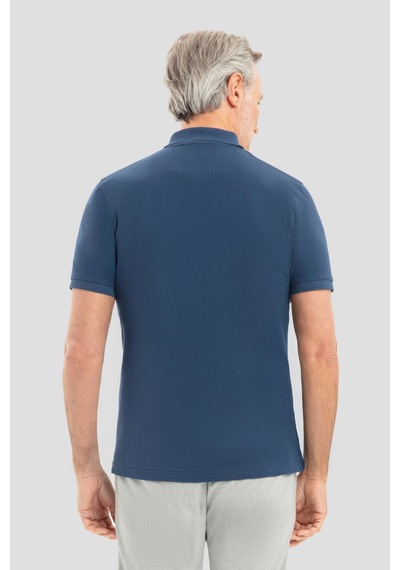 Sabri Özel Erkek İndigo Normal Kesim Regular FitPamuk Örme Düğmeli Polo Yaka Tişört Indigo Sabri Özel Erkek İndigo Normal Kesim Regular FitPamuk Örme Düğmeli Polo Yaka Tişört Indigo